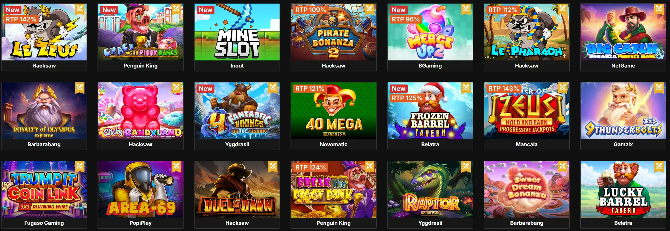 Olymposwin Casino bonus games