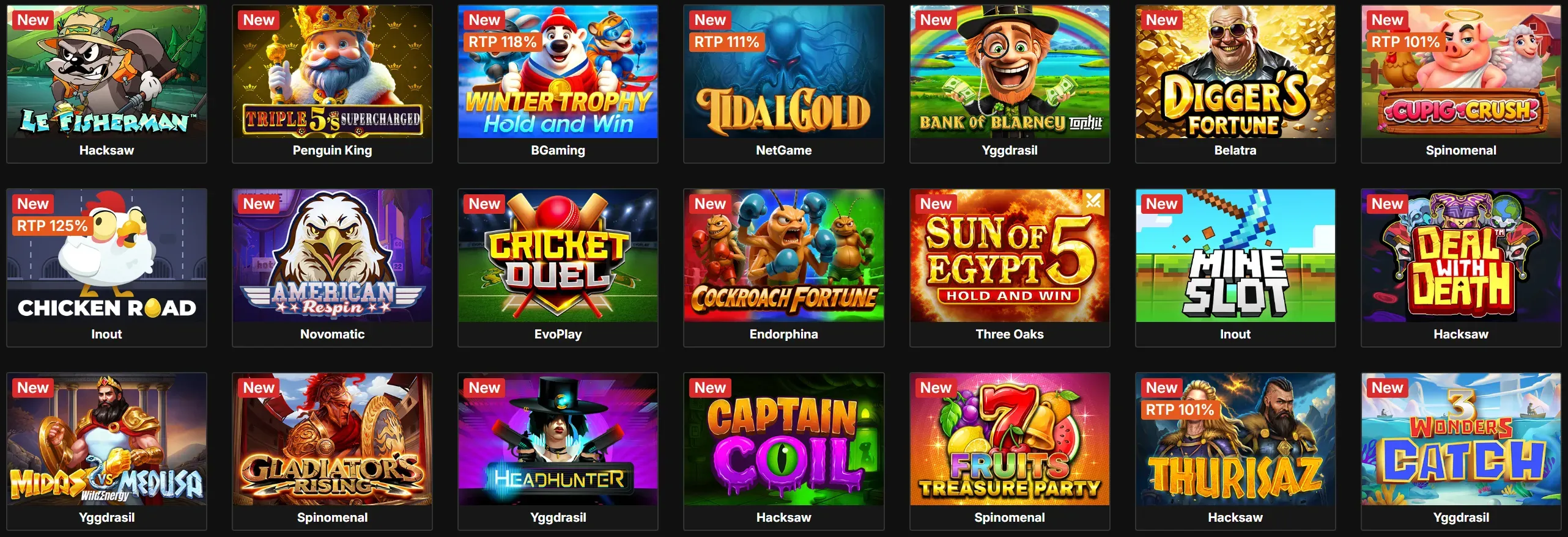 Olymposwin Casino nieuwe games