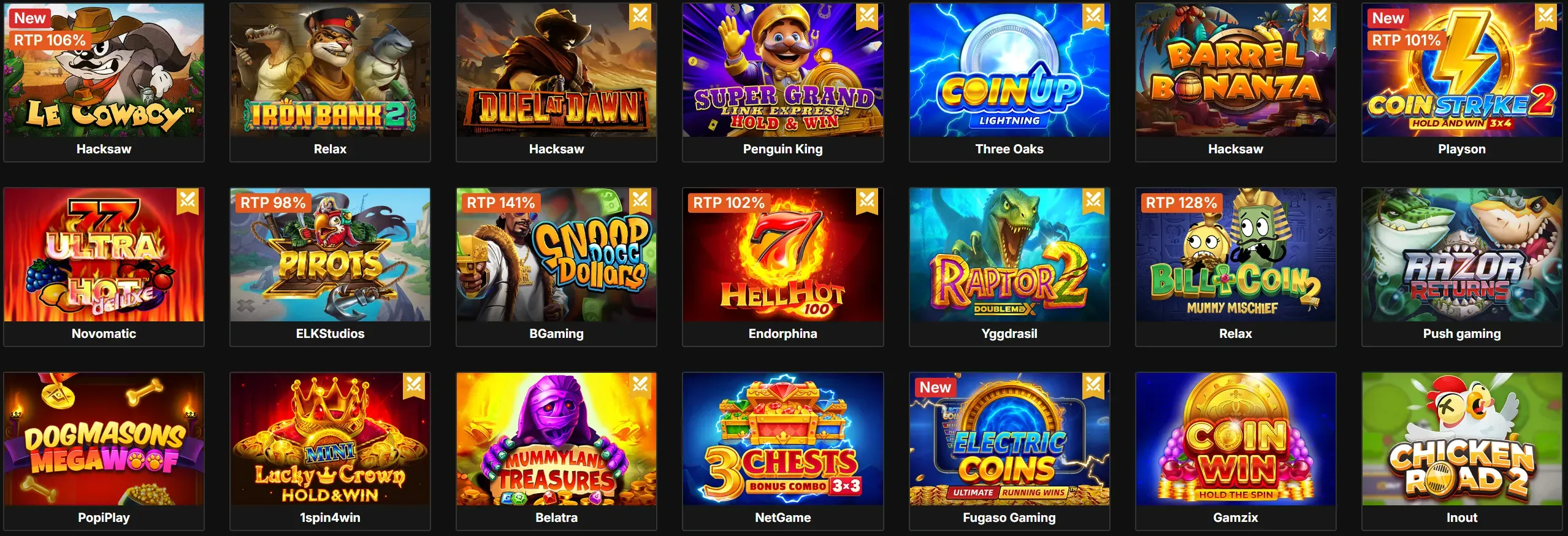 Olymposwin Casino populaire spellen